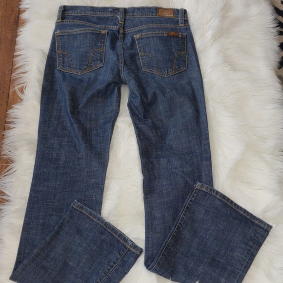 Fossil Slim Bootcut Dark wash Jeans Long Length - Picture 4 of 8